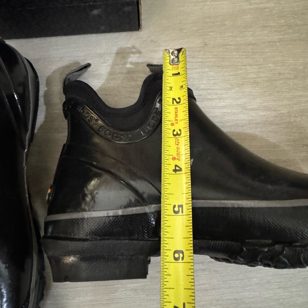 NWT! BOGS Harper Women’s Black Rubber Rain (all weather) Boots - 6 - Picture 6 of 10